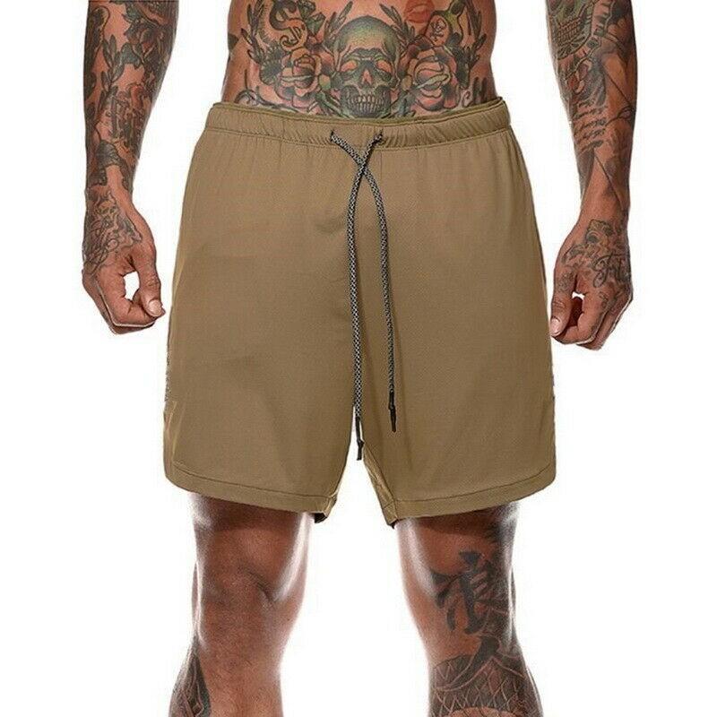 Men's Gym Fitness Bodybuilding Jogging Sport Shorts Casual Pants With Secure Pockets For Enhanced Convenience