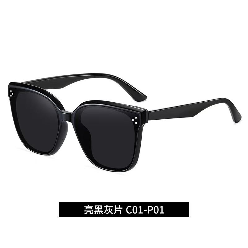 Year Gm The Same Fashionable Large Frame Thin Sunglasses Women'S Anti-Ultraviolet Advanced Polarized Sunglasses Men'S