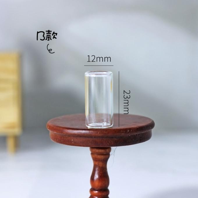 1/6 1/12 Casa de Bonecas Simulação Miniatura Mini Garrafas de Vidro Copo Modelo Decoração
