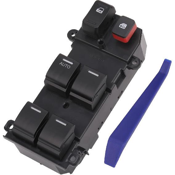 Obaee Master Window Switch Power Control Button Front Left Driver Side Compatible With 2007 2008 2009 2010 2011 Honda CR-V Replacement OEM