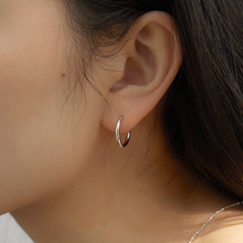 

byweekend Basic ring earring(3size) 15mm