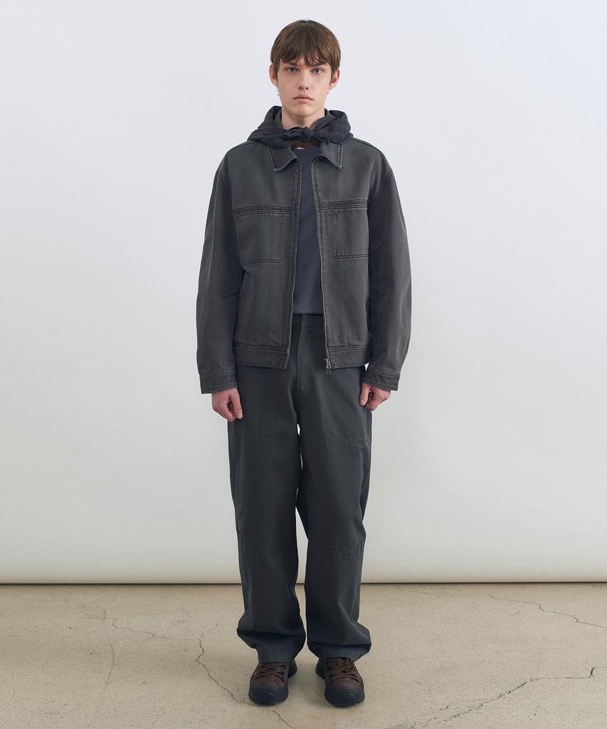 Insilence Garment-Dyed Mechanic Jacket Charcoal