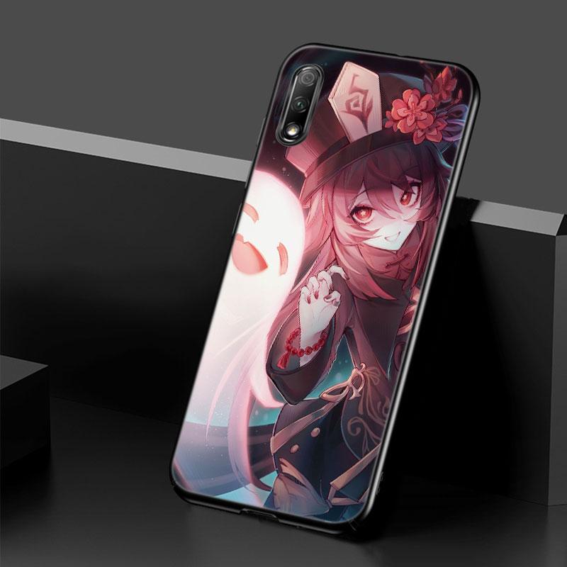 Genshin Impact Hutao Case For Huawei Honor 10X Lite 7A 8A 9X 20 Pro 7S 8C 8S 8X 9A 9C 10i 20i 30i 20E 20S 8 10 Lite Black Cover