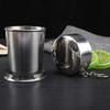Portable Stainless Steel Telescoping Cup Perfectly Designed for Camping Hiking and For Outdoor Beverage Enjoyment