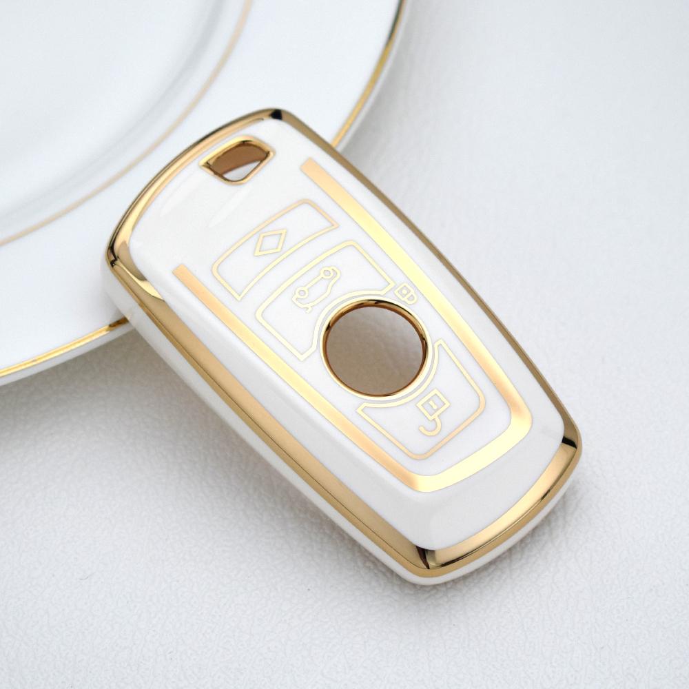 TPU Remote Car Key Case Cover Holder for BMW 1 3 5 7 Series X1 X3 X4 X5 X6 F10 F20 F30 F34 F25 F31 M3 M4 E34 Keychain