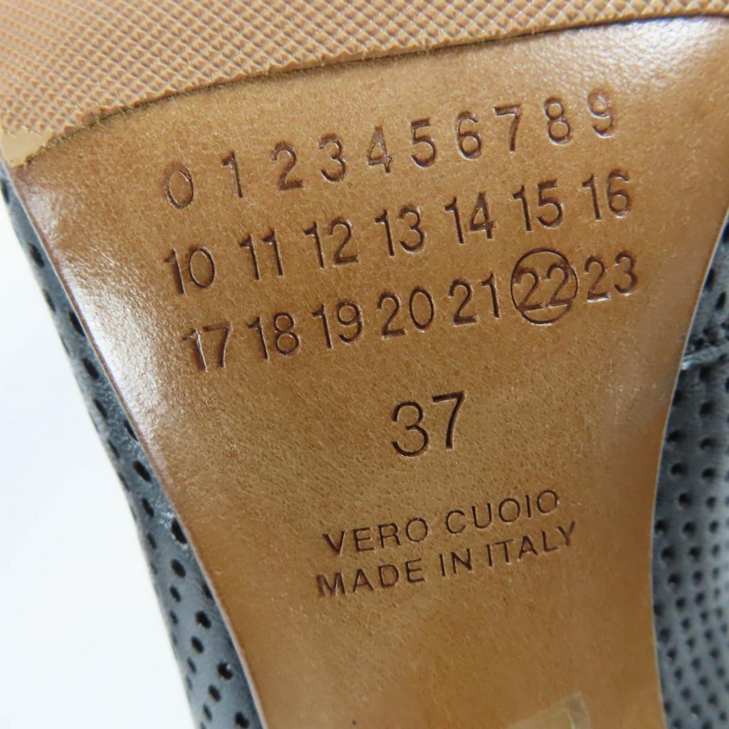 Ausgezeichnete Maison Margiela 22 Stiefeletten Tabi Perforiertes Leder Kurze Stiefel 37 Gebraucht