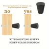 10pcs Black Cabinet Knobs,Cylindrical Pulls Hardware,Dresser Drawer Pulls,Bathroom Closet Hardware with Screws