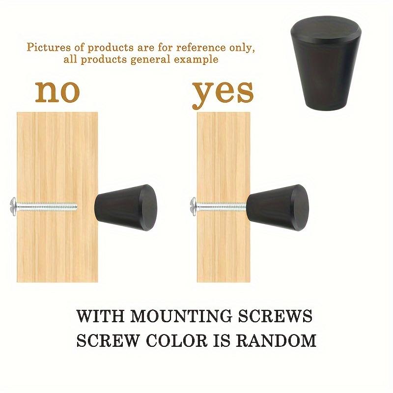 10pcs Black Cabinet Knobs,Cylindrical Pulls Hardware,Dresser Drawer Pulls,Bathroom Closet Hardware with Screws