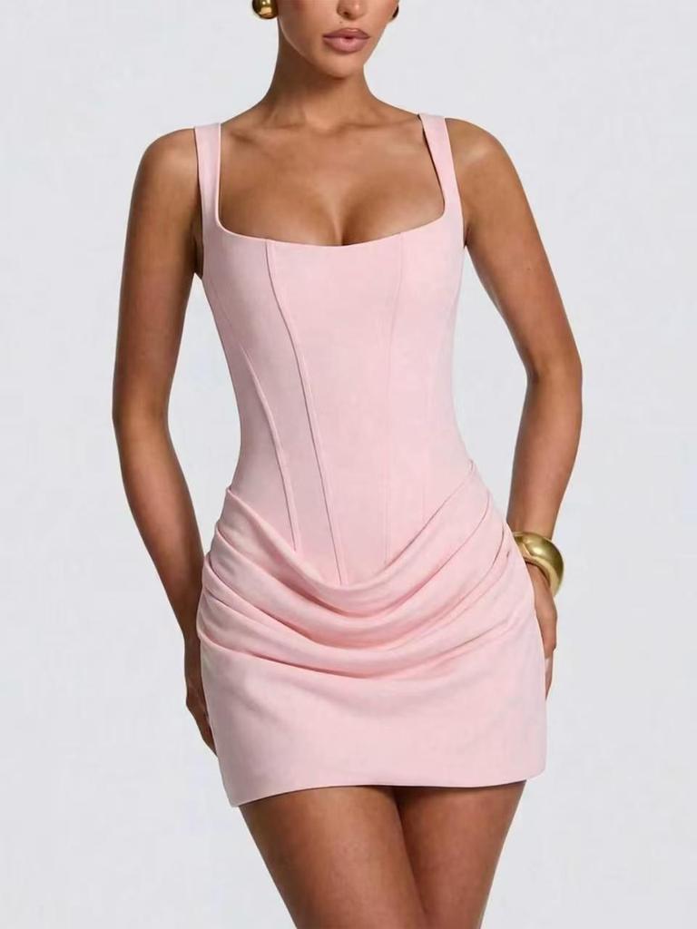 2025 European & American Style Strapless Short Dress - New Trendy Release