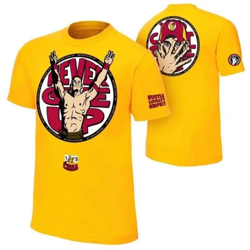 Maglietta Grafica Y2K da Uomo Wrestling Stampa John Cena Streetwear Casual Girocollo Manica Corta