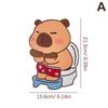 Capybara Deodorant Sticker Bathroom Toilet Lid Decals Deodorant Self-Adhesive Odor Removal Sticker Bathroom Living Room Decor