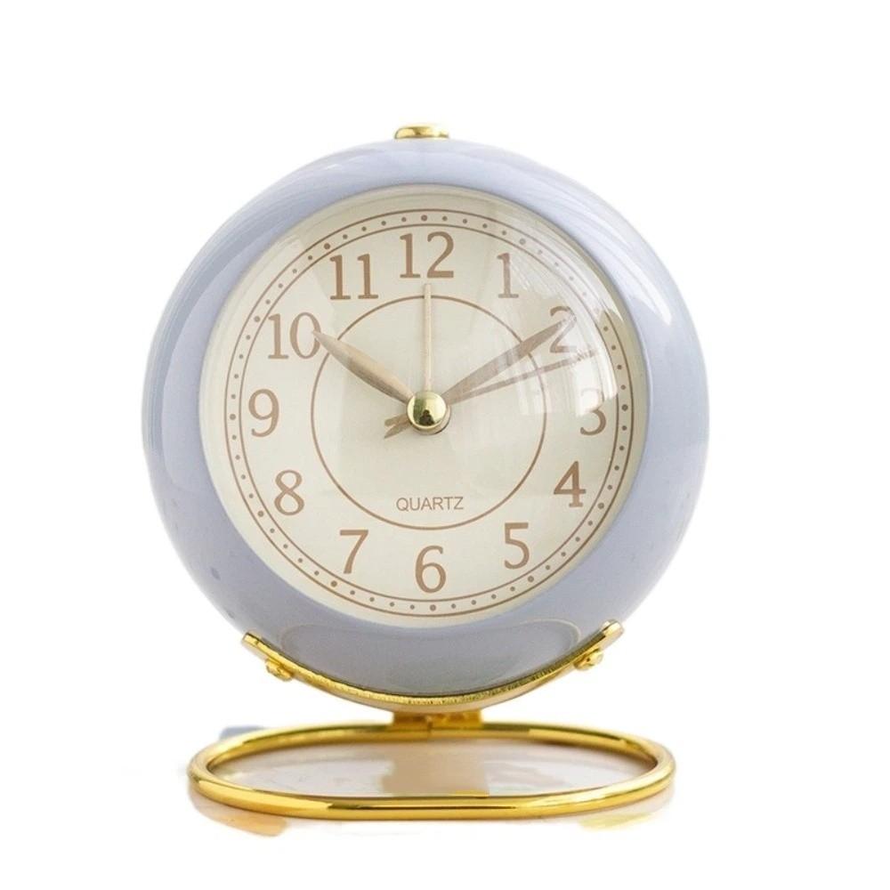 Kreativer Leuchtwecker Bunter Metallrahmen Studentenwecker Nordischer Stil Stiller Tischwecker Wohnzimmer