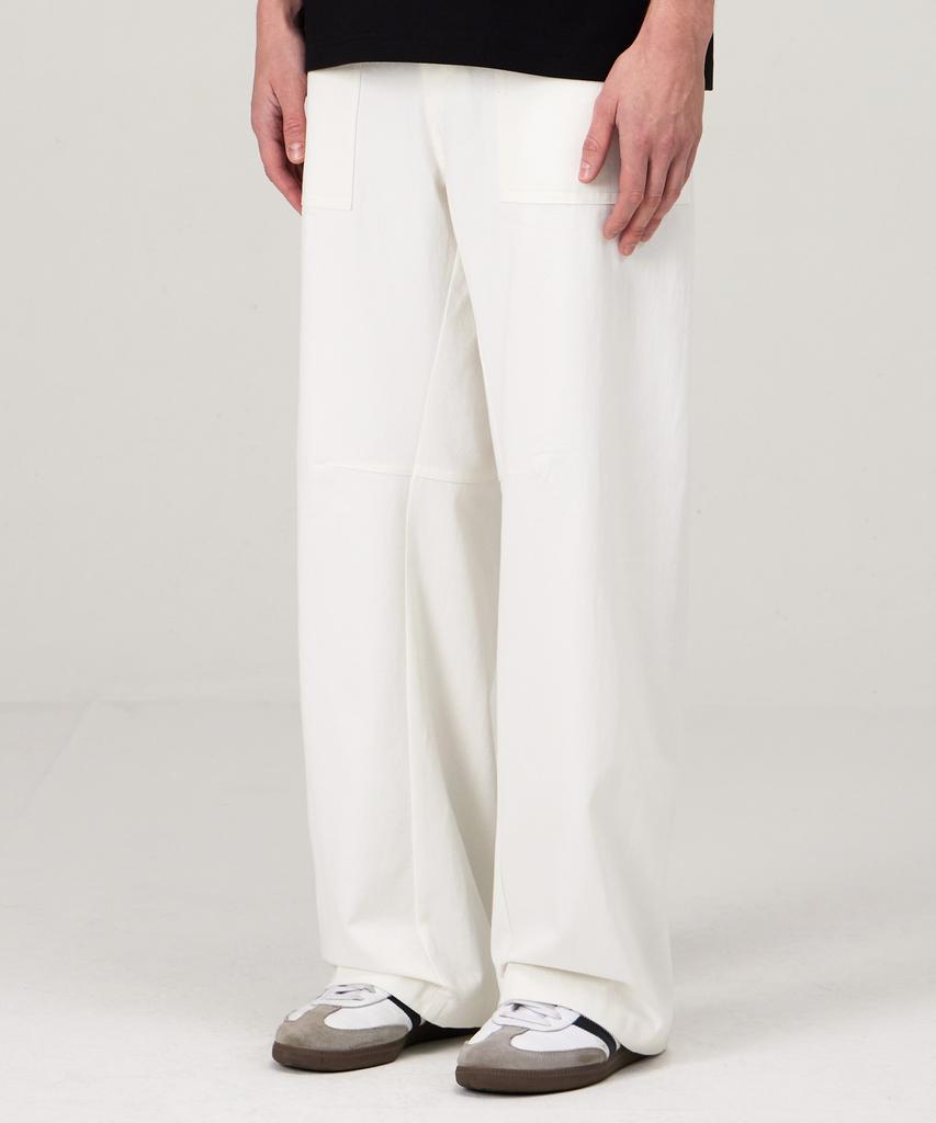 Pildeoseu Semi-Wide Curved Fatigue Pants White