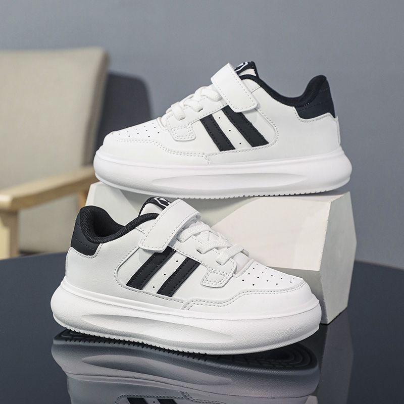 Boys' White Sneakers: Skate and Sport Casual Shoes for Kids