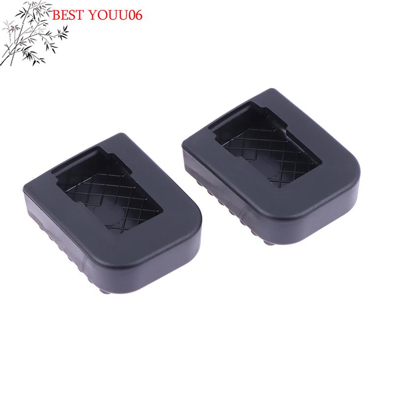 (YOUU06)1/2Pcs Motorcycle Footrest Pad Soft For Scooter Support Rod Anti-slip Rubber Pads Motorcycle Base Bracket Extension Foot
