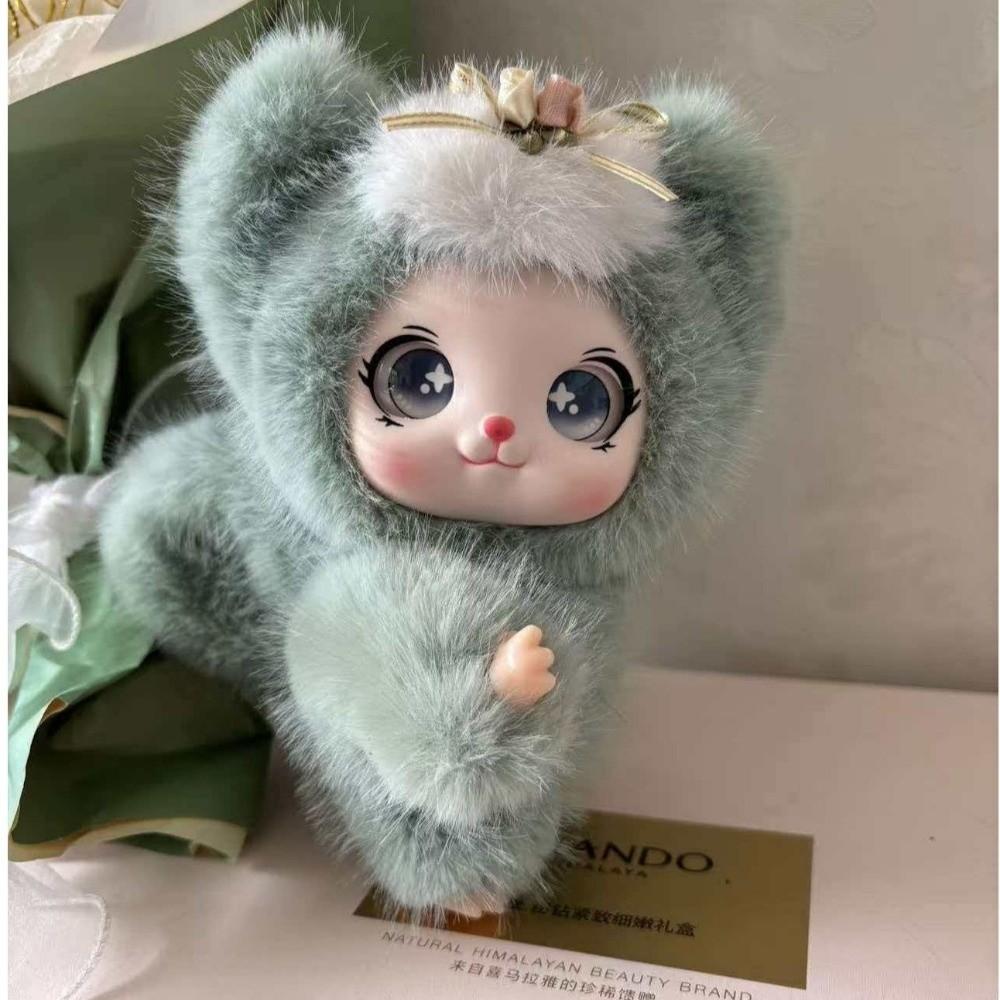 Soft Fluffy Bag Charm Ornaments Plush Doll Pendant Creative Bear Plush Keychain Birthday Gift