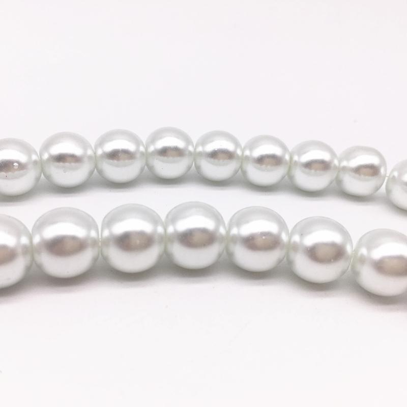 NEW 4/6/8/10mm Round Beads Loose Glass Pearl Spacer Charm Beads for Jewelry Making Diy Handmade Bracelet Accessories