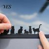 Personalized Car Decal Sticker, Waterproof PVC Self-adhesive Traceless Auto Decal, Five Cats Weatherproof Pattern Sticker for Fuel Tank Caps