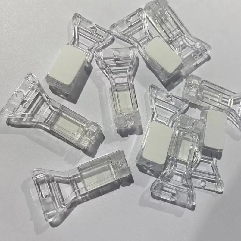 50Pcs Clear Badges Display Stand Holder Acrylic Badges Button Base Stand Selfs Adhesive Button Pins Display Stand Gift