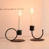 U-förmige Tischkerzenhalter Metall Doppelköpfiger Kerzenständer Heim- und Hoteldekoration Ornament