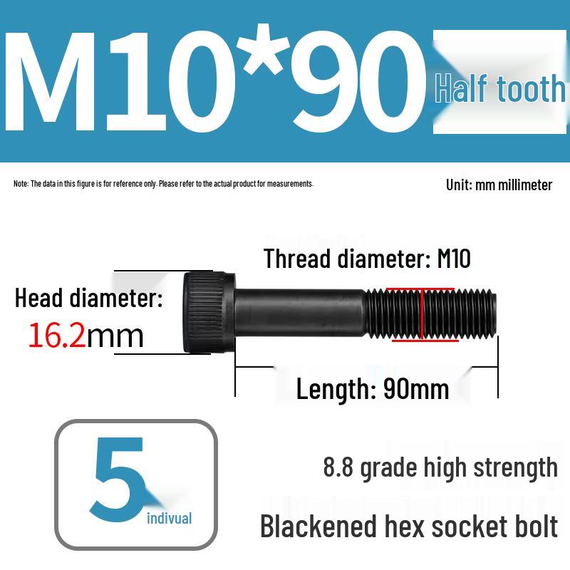 8.8 High-Strength Socket Head Cap Screw Bolt (M4-M20)