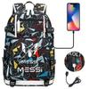 Large Capacity Schoolbag with Shoulder Strap; Student Three-piece Pencil Case Set