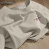 T-shirt da uomo a maniche corte in puro cotone Mark Huafei