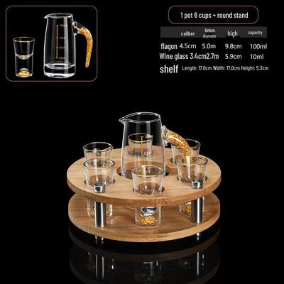 LISM Guldfolie Glas Karaff & Kopp Set