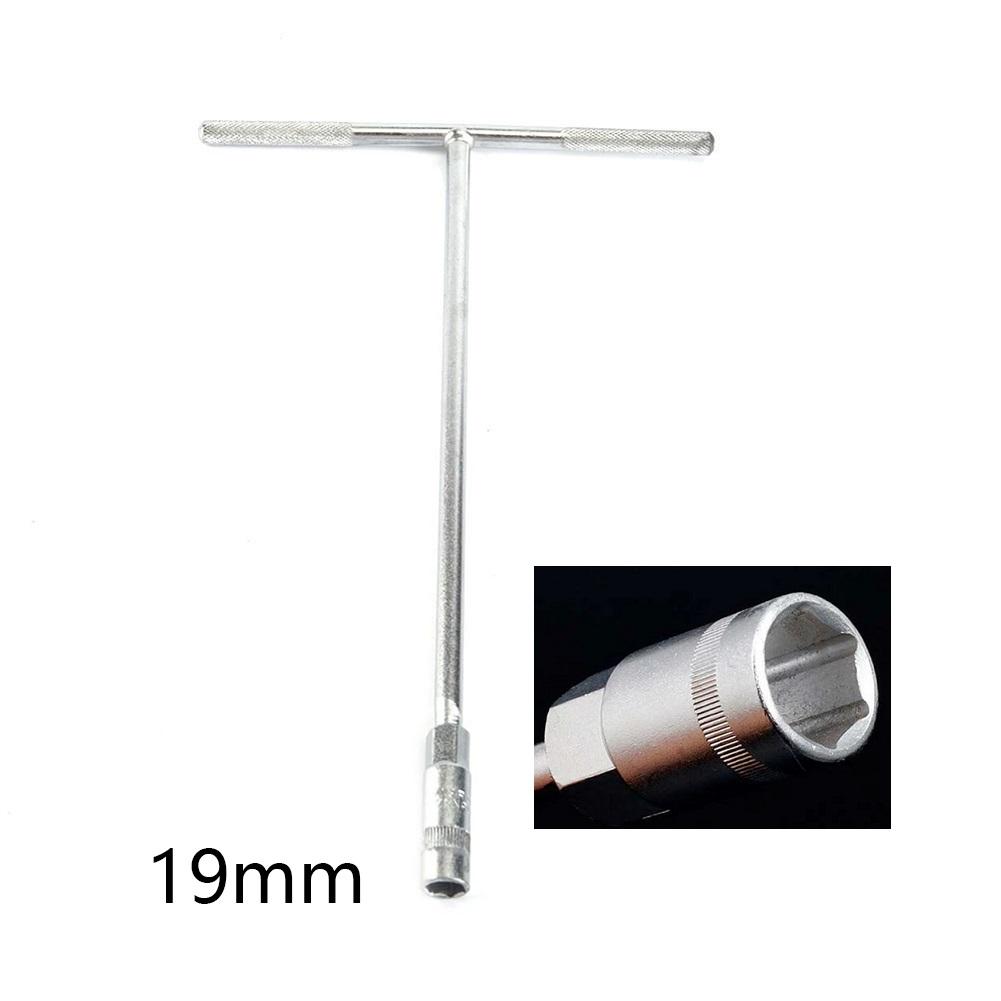 1 Stück T-Griff-Steckschlüsselschlüssel 8 Größen 6-19 mm Metrisch T-Griff-Schlüssel Sechskant Multifunktional Manuell Abnehmbar Reparatur Handwerkzeug