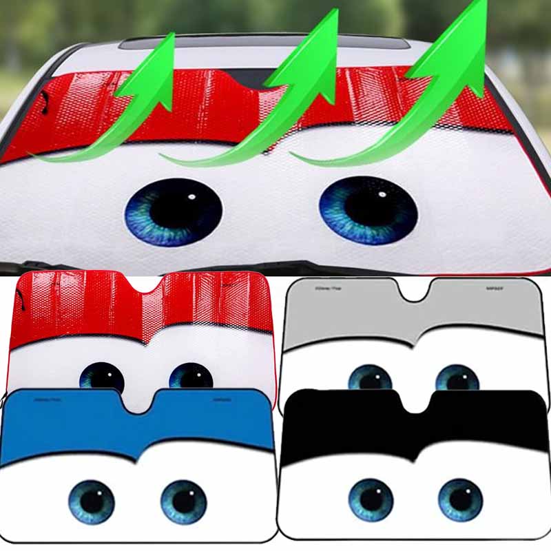 6 Colors Eyes Car Sunshade Solar Protection Windshield Sunshade Car Window Windscreen Cover Sun Shade Auto Sun Visor Car-covers