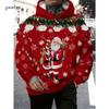 Santa Claus 3d Graphic Print Hoodies Men Women Fashion Christmas Hoodie Sweatshirt Snowman Tracksuits Men Clothing Winter Falls