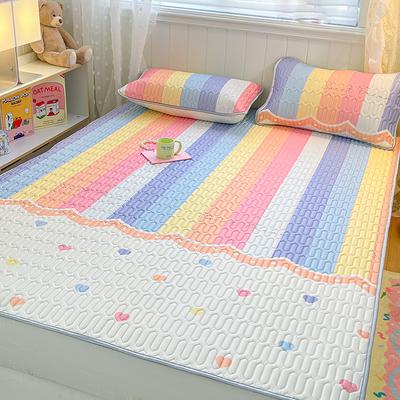 Thicken Natural Latex Cooling Mat for Bed High-quality Cool Feeling Rayon Bed Sheet Set Breathable Ice Silk Summer Mat for Bed