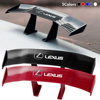 Carbon Fiber Car Mini Rear Spoiler Mini Small Wing Model Decoration For Lexus IS250 IS200 CT200h GS300 LS430 RX450h LX570 IS300 ES RX LS
