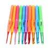 10Pcs Crochet Hooks Colorful Plastic Knitting Needles Kits Weaving Tools for DIY Socks Heats