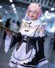 Cosplay Deluxe Edition Maid Anime Stage Chinese School Starting Life in Another World Maid Size [Nou-satsu] ReZero Rem/Ram Outfit, Costume,