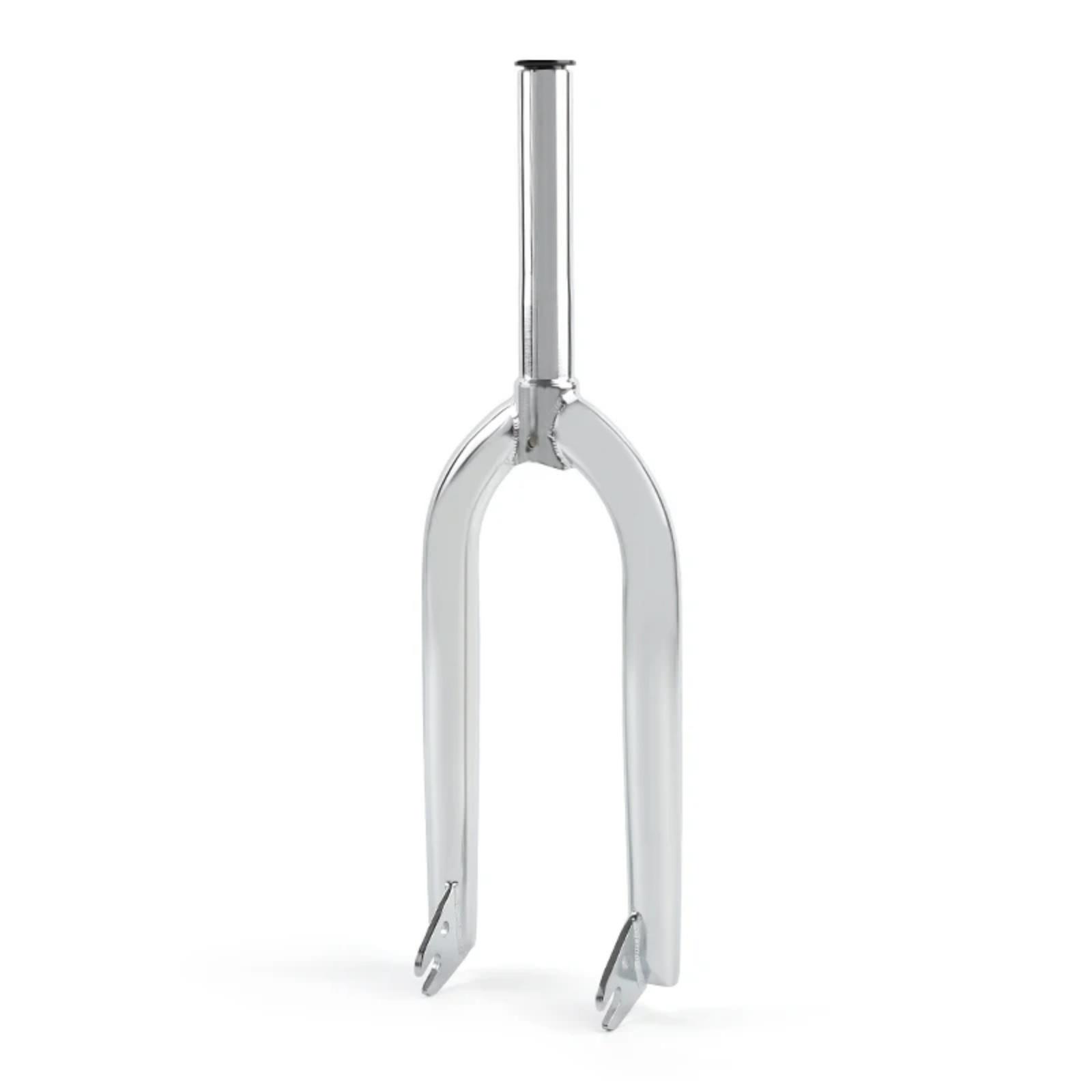 BMX Front Fork BMX Bicycle Fork 20 CR-MO 28.6*163mm Lightweight Performance Bicycle bmx Chrome 20-Inch Forks серебряный