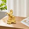 Golden Feng Shui Horse Sculpture 2026 Zodiac Horse Statue Chinese New Year Zodiac Blessing
