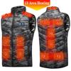 Men Usb Heated Vest 17 Areas Electric Heating Vest Jacket Men Winter Warmte Vest Waistcoat Sleeveless Puffer Men Vest Jacket