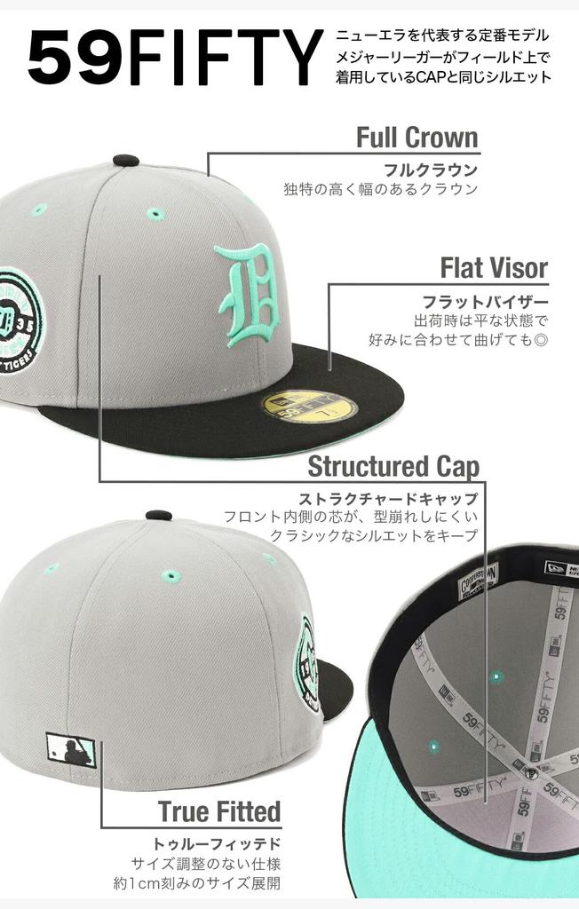 NEW ERA Cap 59FIFTY 71026976 NER37C4197 Detroit Tigers 7 1/2