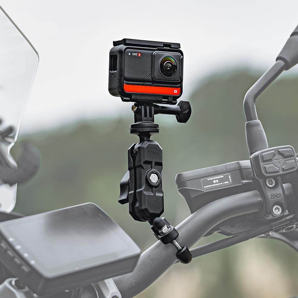 Shockproof Designings Action Camera Handlebar Mount Easily Installable Handlebar Mount for Secure Camera Mounting