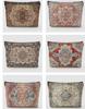 New Creative Pattern Zipper Storage Bag Printed Fine Hemp Cloth Bag Women's Multi Functional Makeup Bag