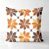Retro Boho Floral Throw Pillow Covers 70s Vintage Home Decor Pattern Cushion Cover Suitable for Sofa Bedroom Car Pillow Cover