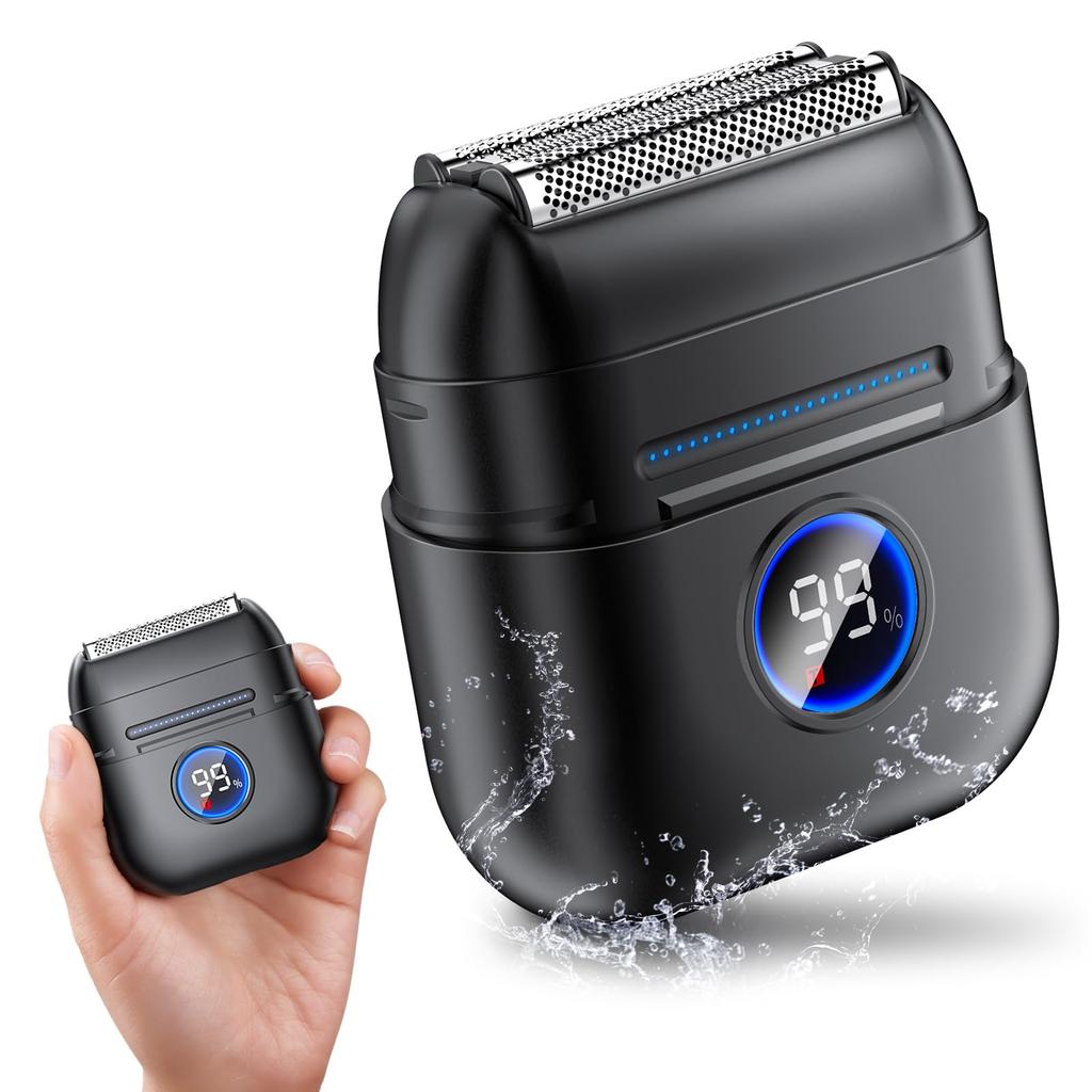 Sinessy Small Shaver for 2025 Slide Electric IPX7 Locking Great for [New & Lock] Men's Shaver, Compact, Wet/Dry Use, Waterproof, Long-Lasting,