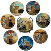 8-Piece Diamond Painting Coaster Kit for Adults, Lions and Tigers Diamond Art Coasters, Special Shape DIY Cup Mats for Desk Decor