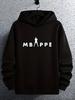 Harf Baskılı Günlük Moda Kapüşonlu Sweatshirt