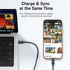 TOOCKI TX109C4 1m PD 240W USB-C to USB-C Ring Light Data Cable 480Mbps Fast Data Transfer Cable with E-Marker Chip for Laptop Phone