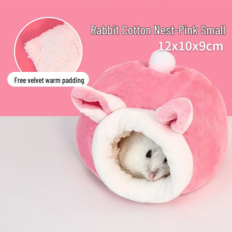 Warm Cotton Nest for Hamsters and Mice - Winter Sleeping Bag House