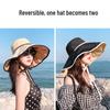 Women's Summer Sun Protection Hat with Large Brim and Face Covering