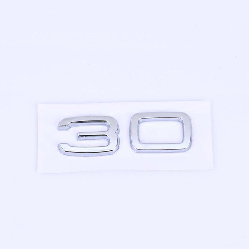 30 35 40 45 50 55 rear trunk displacement number mark car stickers for 136a A4L A5 Q357 A8L refit labels fender side digitala136