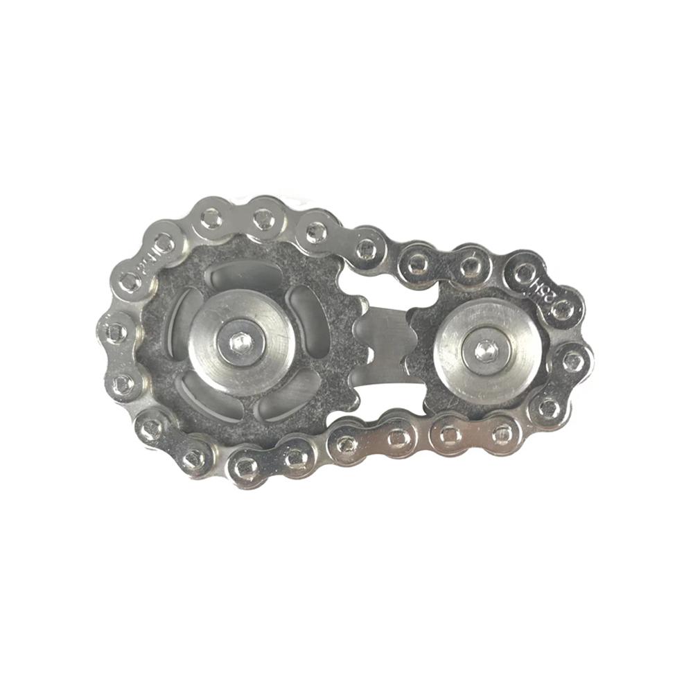 New Sprockets Flywheel Fingertip Gyro Sprockets Chains EDC Metal Toy Gear Chain Gyro Drop Ship Sproket Roadbike Spinner